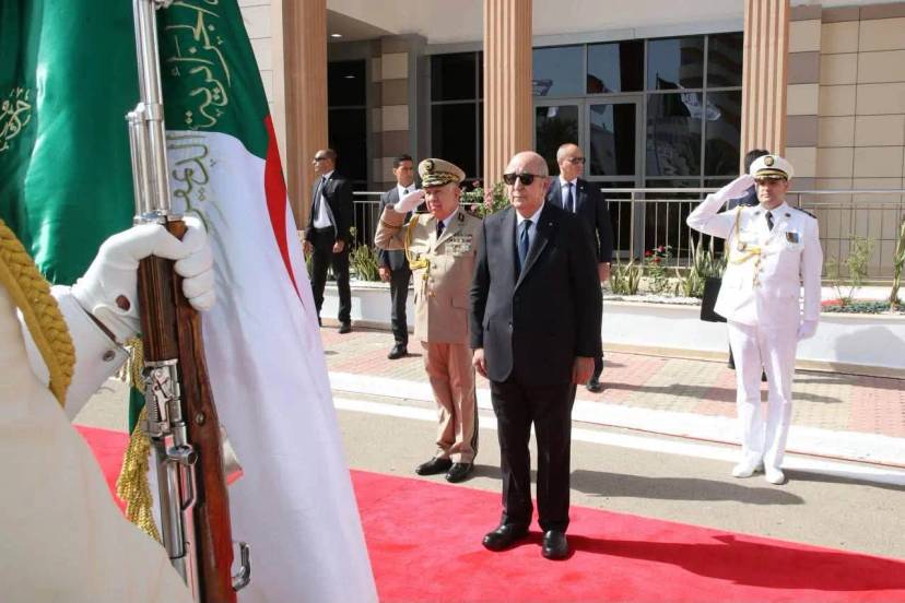 President Tebboune arrives at National Army Club